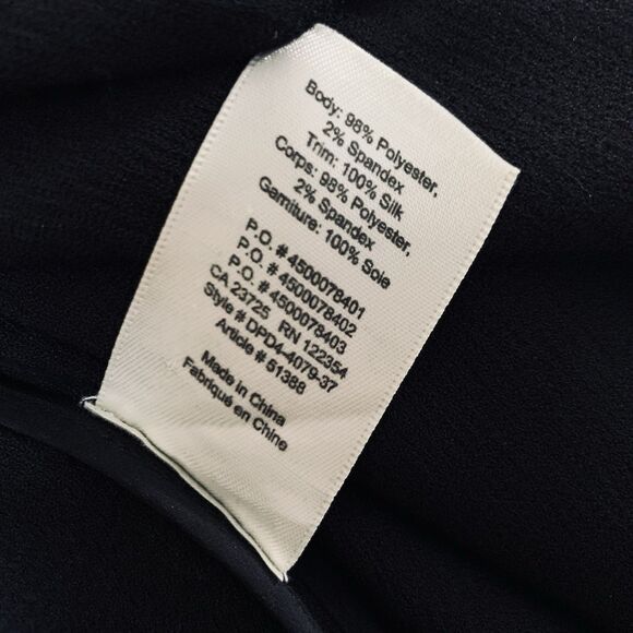 Aritzia Wilfred Chevalier Blazer Jacket Women M Black Drape Open Front Chic Work - Picture 12 of 13